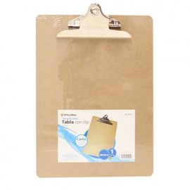 TABLA DE MADERA CON CLIP TAMAO CARTA OMX