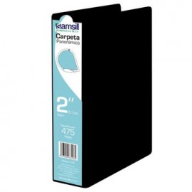 CARPETA VENTANA HERRAJE EN D NEGRA 2" SAMSILL