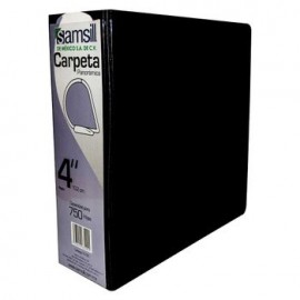 CARPETA VENTANA HERRAJE EN D NEGRA 4" SAMSILL