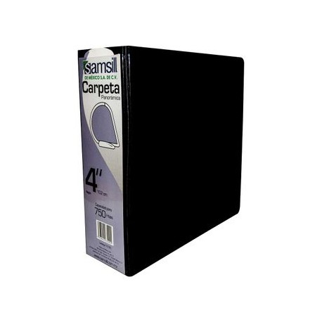 CARPETA VENTANA HERRAJE EN D NEGRA 4" SAMSILL