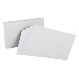 Tarjeta Indice Oxford Blanca 5x8" 10 0 Piezas