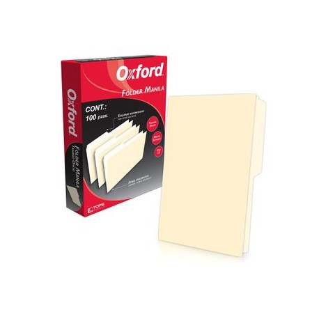 FOLDER MANILA OFICIO OXFORD 10 0 PZ 171GRS