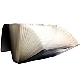 Archivero Expandible Oxford Carta 24 Divisiones Gris Metálico