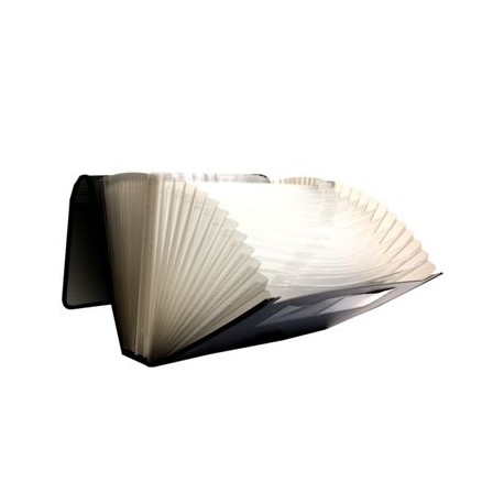 Archivero Expandible Oxford Carta 24 Divisiones Gris Metálico