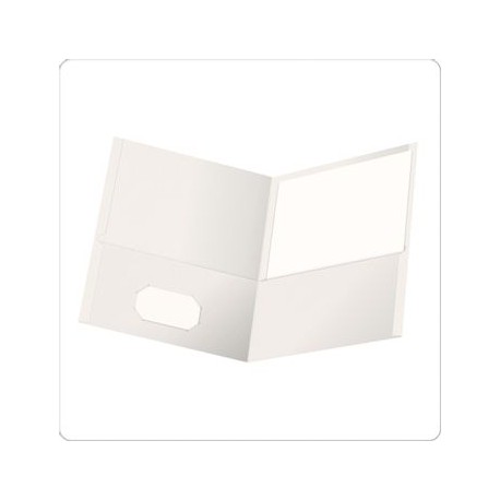 FOLDER PORTAFOLIO BLANCO DOBLE SOLAPA CARTA OXFORD 5PZ