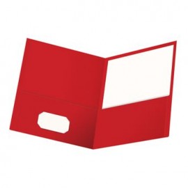 FOLDER PORTAFOLIO ROJO DOBLE SOLAPA CARTA OXFORD 5PZ