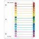SEPARADOR 15 DIVISIONES Pestañas MULTICOLOR ONESTEP