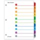 SEPARADOR 10 DIVISIONES Pestañas MULTICOLOR ONESTEP