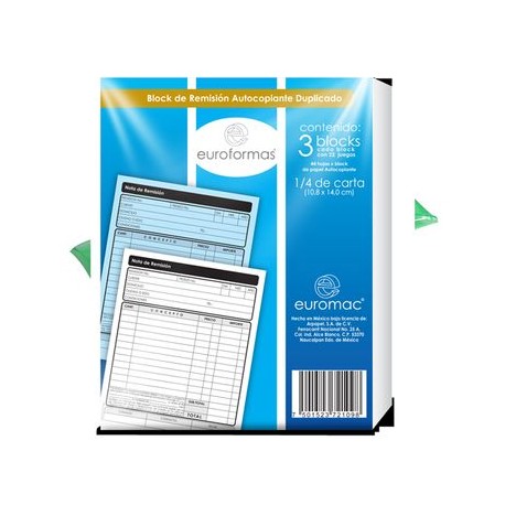 REMISION AUTOCOPIANTE 1/4 CTA 3 BLOCKSDE 22 JUEGOS