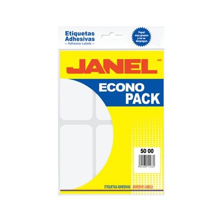 ETIQUETA BLANCA ECONOPACK 50X100 72 piezas JANEL
