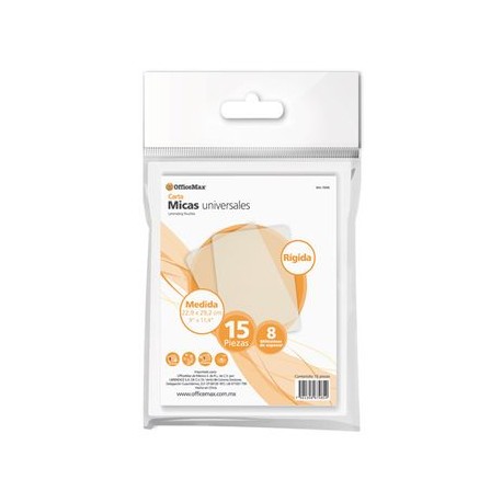 MICA RIGIDA OMX22.9X29.2 CM 8MM 15P