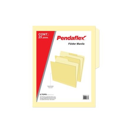 Folder Manila Carta Pendaflex 25Pz 171Grs