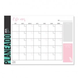 Planner Mensual Blush Pastel Stuk