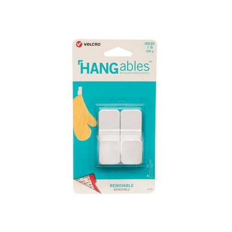 Gancho Chico Removible Blanco 2 pzs