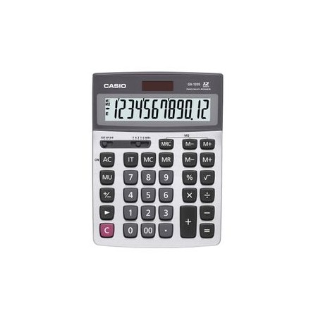 Calculadora Casio Mini De Escritorio Gx-120B 12 Dígitos