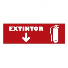 Señalizacion Extinguidor 23x7.5 cm. Sigel