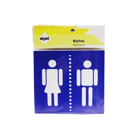 Calcomania Baños" Con 3 Piezas 12X11Cm Sigel