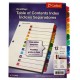 SEPARADOR 12 DIVISIONES Pestañas MULTICOLOR ONESTEP