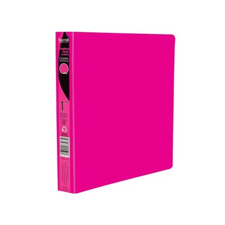 CARPETA NEON ROSA SAMISIL 1"