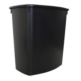 Bote de Basura Plástico Negro 13 Litros