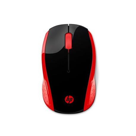 Mouse Inalámbrico HP 200, Rojo,  2HU82AA