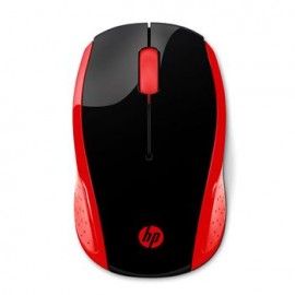 Mouse Inalámbrico HP 200, Rojo,  2HU82AA