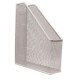Revistero Plata Malla 32X25X7.5Cm Omx