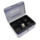 CAJA P/DINERO 20 .7X15.7X7.7CM. SEGURO,2 LLAVES ACERO NG/GRIS
