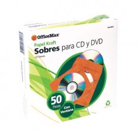 Sobre Para CD OfficeMax Kraft Caja 50 Piezas