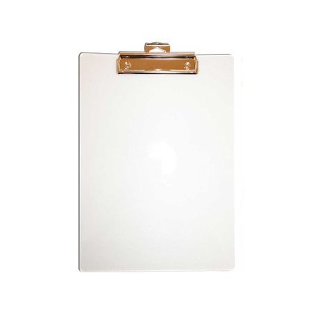 Tabla Sujetadocumentos Acrilico Transparente con Clip Office