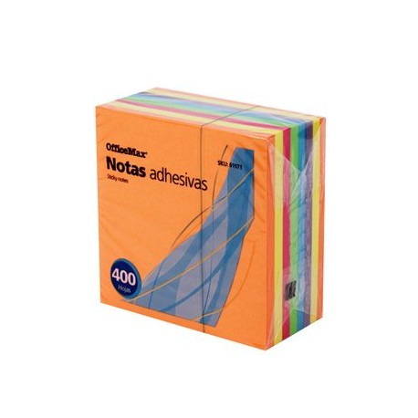 Notas Adhesivas OMX neon multicolor 3X3 400hj