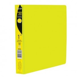 Carpeta Neon Amarilla 1" Samsil Con Ventana