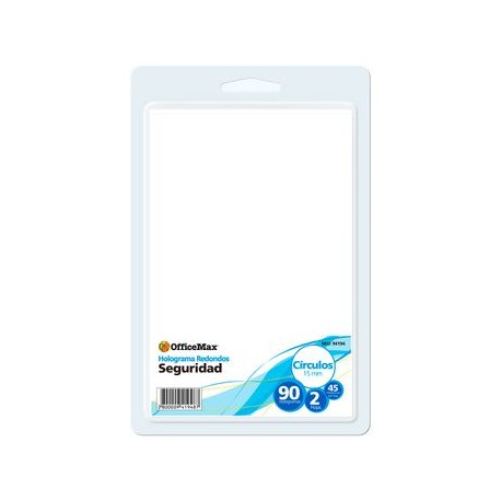 Etiqueta de Seguridad Circulos 5mm 90 Piezas Officemax
