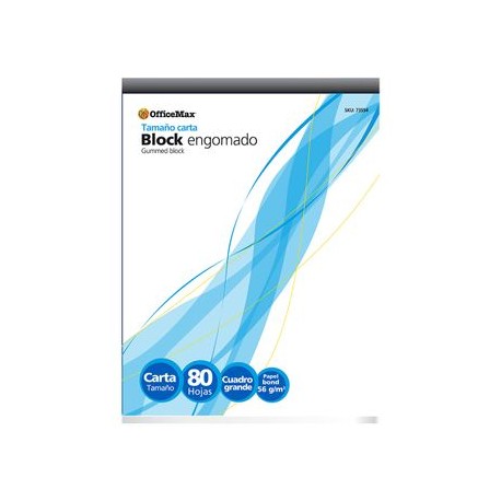 Block Carta Cuadro grande OfficeMax C7 80H
