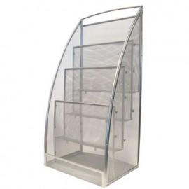 Portarrevistas Officemax Mesh Plata