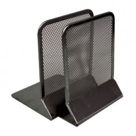 Sujetalibros negro Malla 16X10.5X10.5Cm Omx