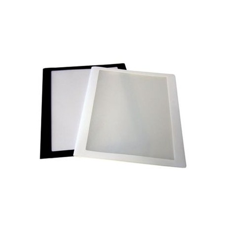 Cubierta P/Reporte Neg/Bca Con Ventana 10Protectores De Hojas