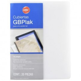 Cubierta GBC Cart Liso Tran 20