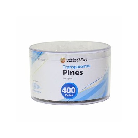 PINES TRANSPARENTES PUNTA METALICA Y CABEZA DE Plástico 40 0 P