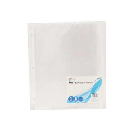Indice Separador/Protector De Hojas 8Div Polipropileno Omx