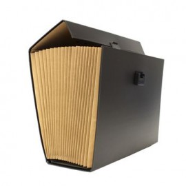 Archivero Expandible Officemax Oficio 21 Divisiones Negro