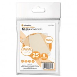 MICA RIGIDA OMX 5.4 X 8.5CM 8MM 25P