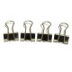 SUJETADOCUMENTOS 19MM, 40 HOJAS CAJA con 12 ACABADO INOXIDABLE