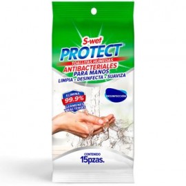 Toallas Antibacteriales 15pz
