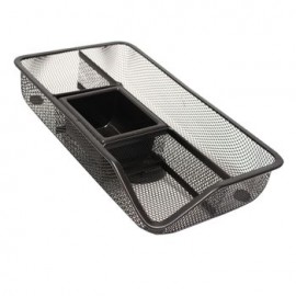 Charola Organizadora Negroa Malla 27.5X16X5Cm Omx