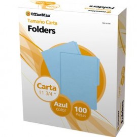FOLDER CARTA AZUL OMX 10 0 PZ 178GRS