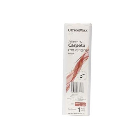 CARPETA PANORAMICA BLANCA 3" HERRAJE EN O OFFICEMAX®