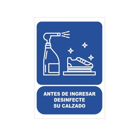 SENAL 23X33C FG DESINFECTE SU CALZADO