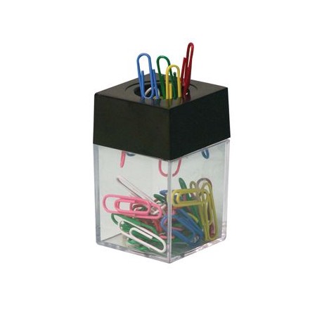 DESPACHADOR DE CLIPS CHICO CON 50 CLIPS DE COLORES DE 28MM