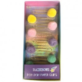 Clips Stuk Pom Pom 8pzs diferentes colores